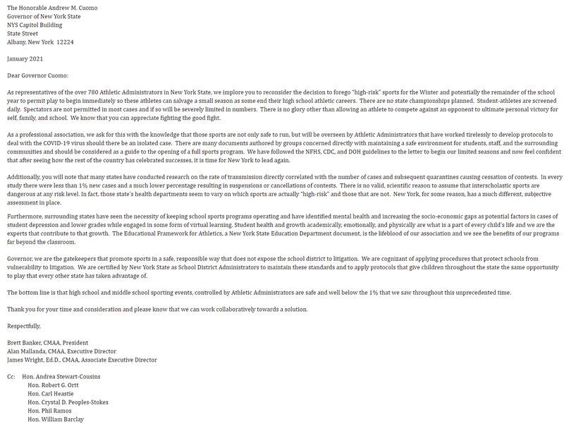 NYSAAA's letter to Cuomo sparks concern from local health officials
